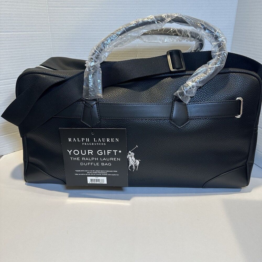 Ralph Lauren Fragrance 100% Authentic BLK Duffle Bag Weekender limited edition